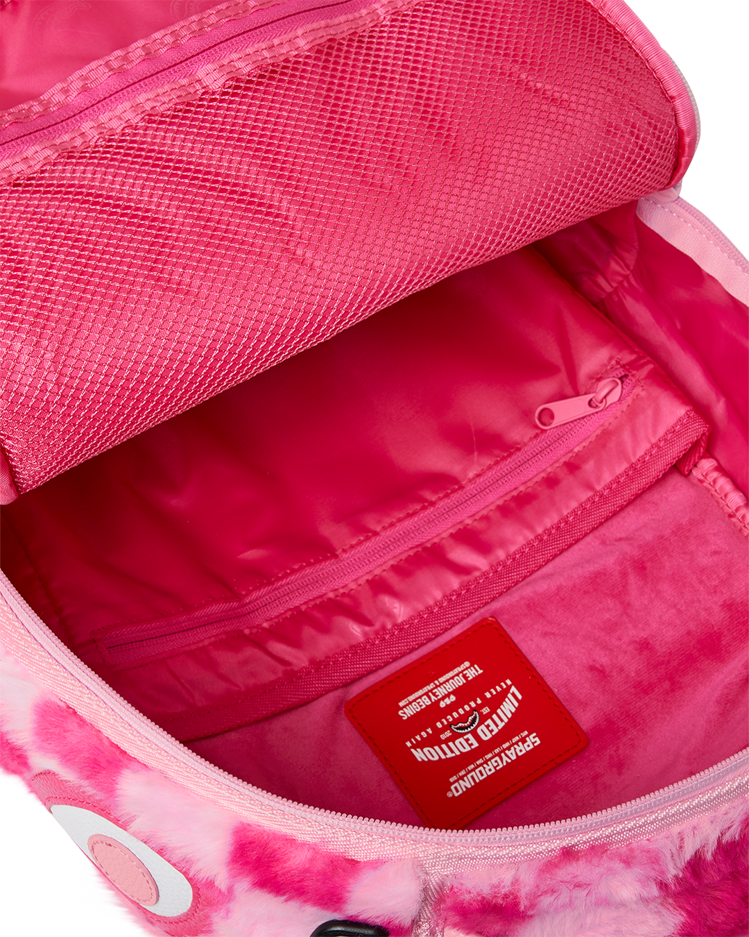 FURZILLA SHARK (PINK CHECK) BACKPACK