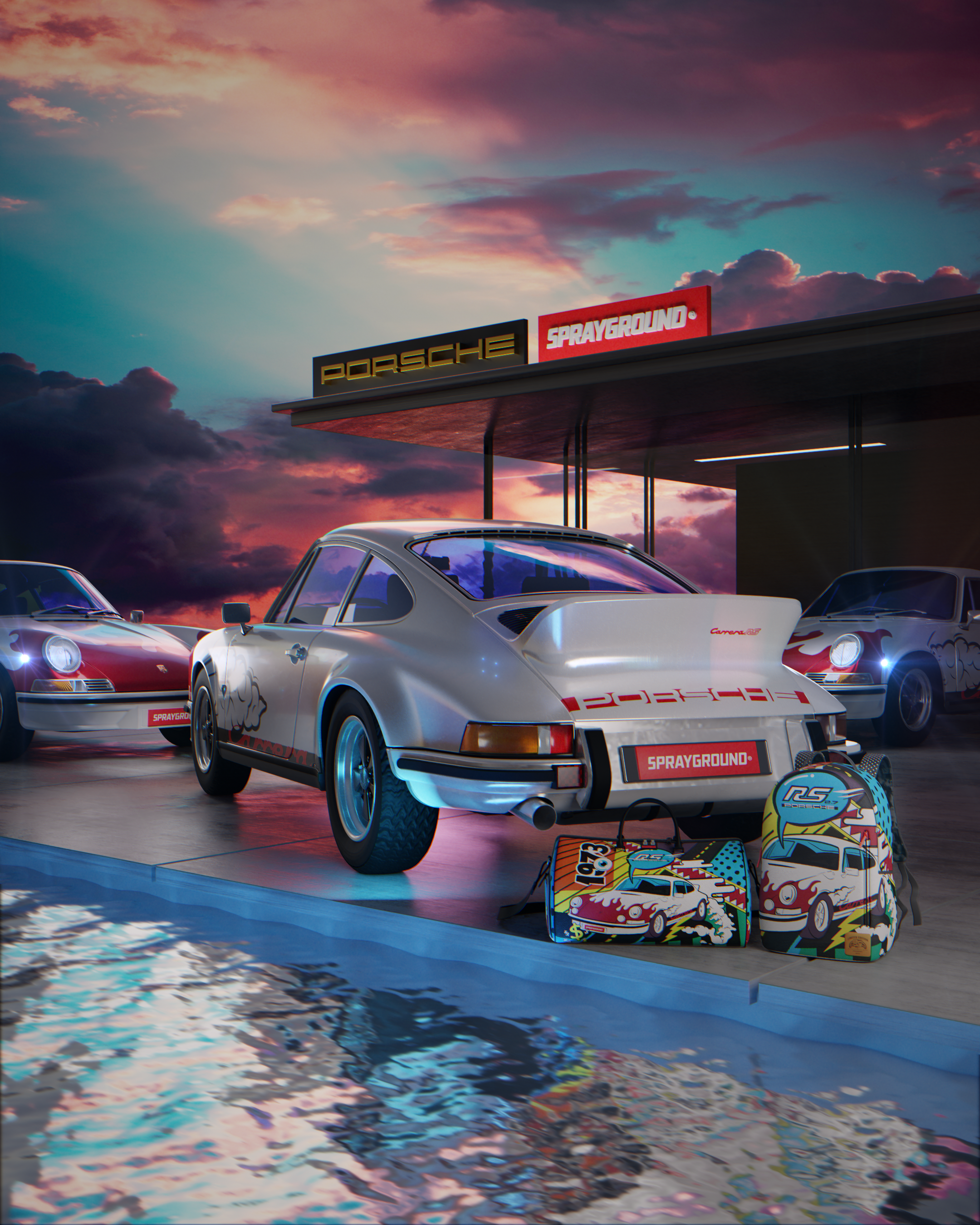 PORSCHE 1972 COLLAB BACKPACK (ONLY 1,191 UNITS MADE)